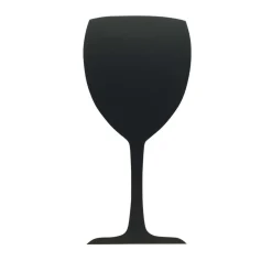 Ardoise murale en forme de verre
