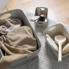 Bac de rangement beige en matière végétale recyclée M