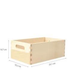Bac de rangement en bois S