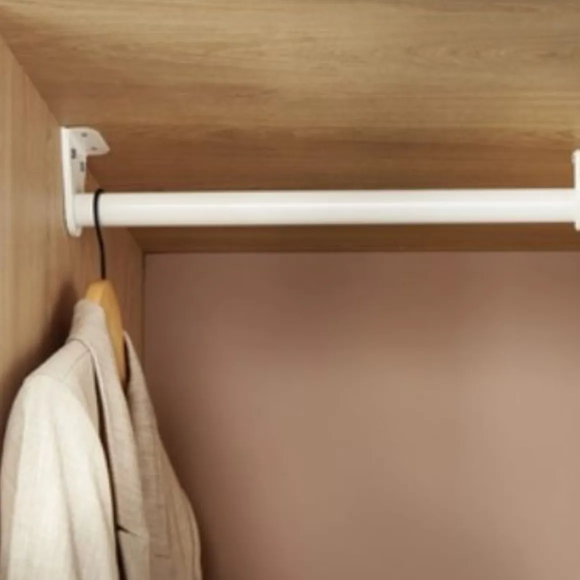 Barre de penderie extensible 66-120 cm