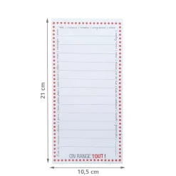 Bloc notes liste de course