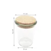 Bocal en verre avec bouchon de liège 900 ml