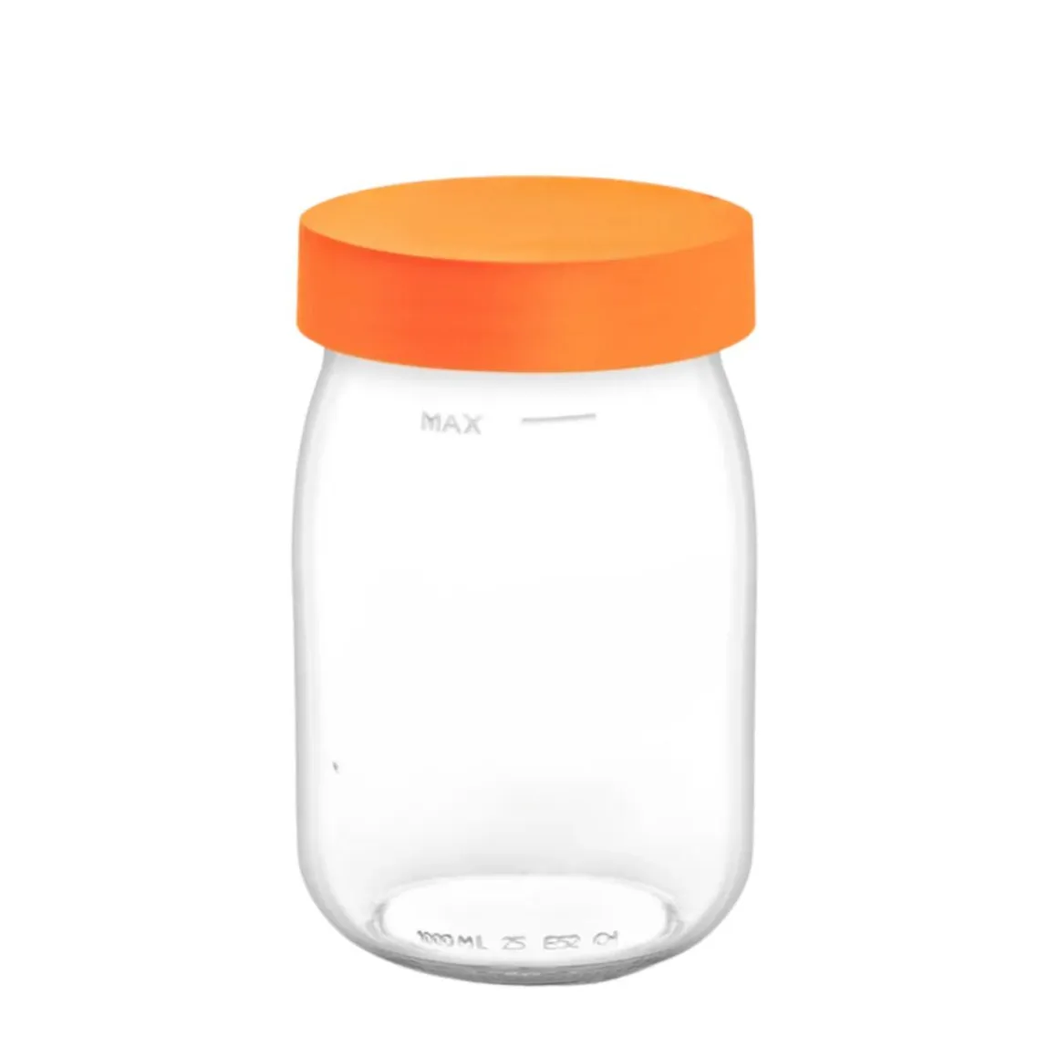 Bocal en verre 1 litre couvercle à vis