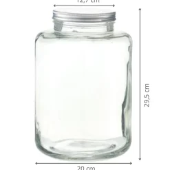 Bocal en verre épais 7 litres
