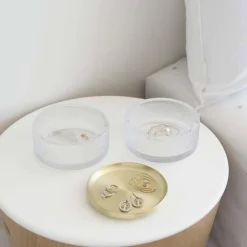 Boîte à bijoux ronde en verre