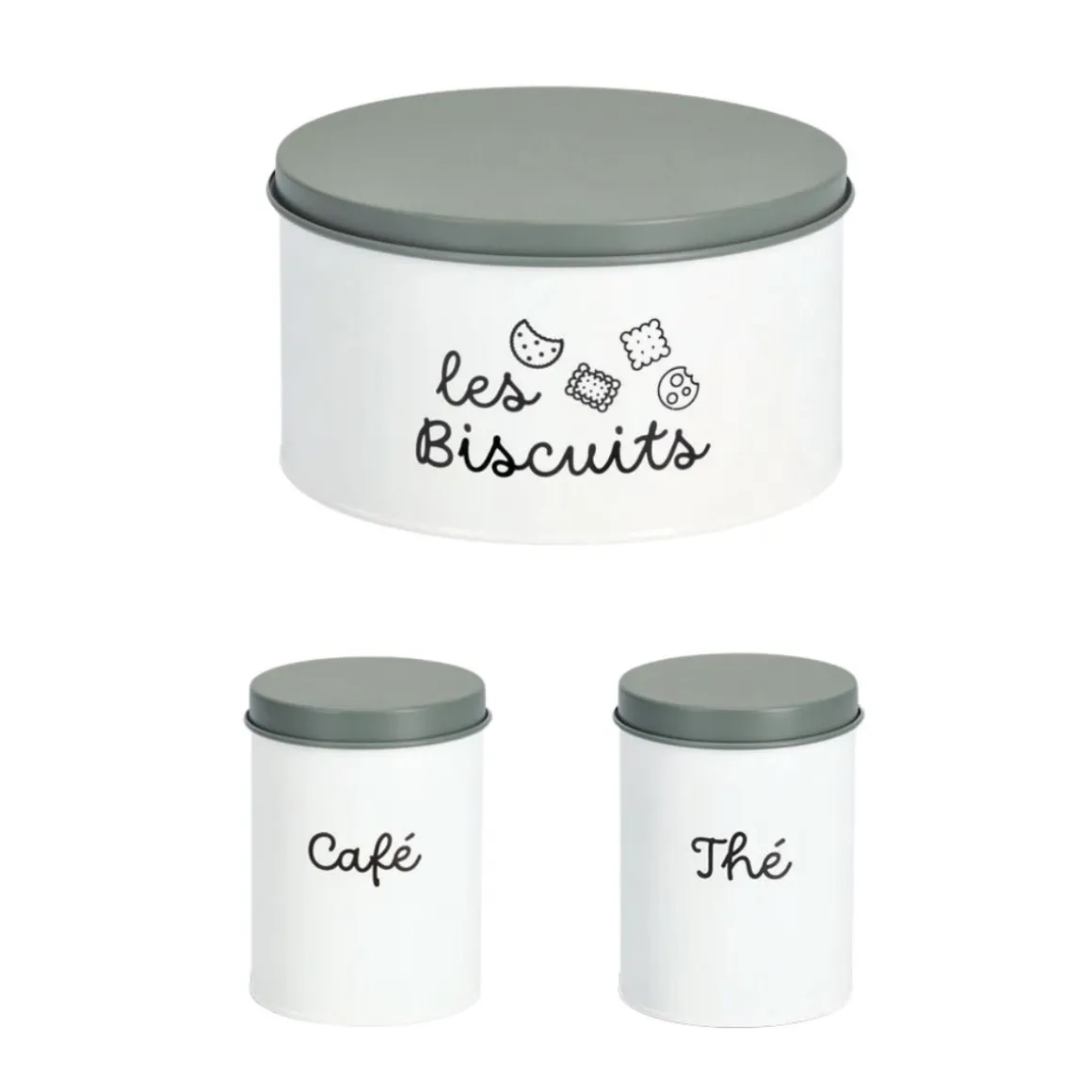 Boîte à biscuits en métal 3 litres