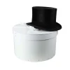 Boîte à chapeaux en carton blanc (M)