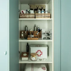 Boîte à coton tiges et coton