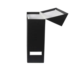 Boîte de classement en carton gris anthracite