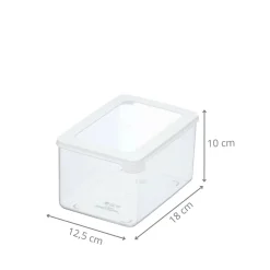 Boîte de rangement alimentaire empilable en plastique 1,65 litres