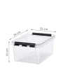 Boîte de rangement en plastique 8 litres