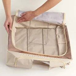 Boîte de rangement en tissu avec ouverture avant 23 litres