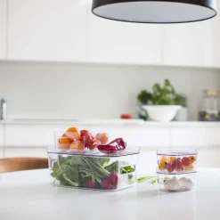 Boîte de rangement transparente pour réfrigérateur S