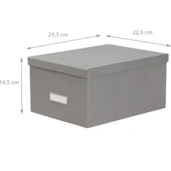 Boîte à DVD en carton gris flanelle