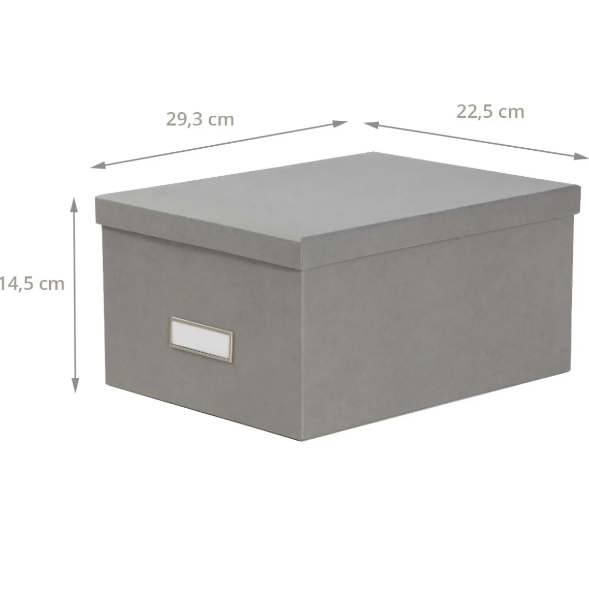 Boîte à DVD en carton gris flanelle