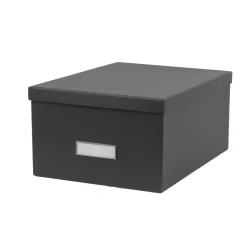 Boîte en carton gris anthracite