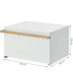 Boîte à pain placard blanc