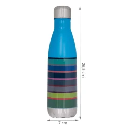 Bouteille isotherme en inox bayadère 500 mL