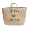 Cabas de courses en toile de jute