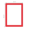 Cadre repositionnable pour document A4 rouge