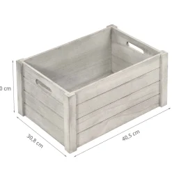 Caisse de rangement en bois. L