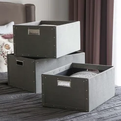Caisse de rangement en carton 40 cm