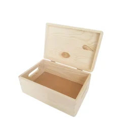 Caisse en bois avec couvercle S