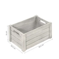 Caisse en bois vieilli. M