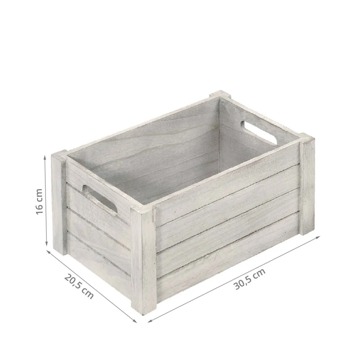 Caisse en bois vieilli. M