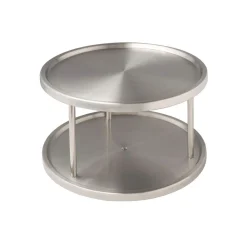 Carrousel de cuisine en inox à 2 niveaux