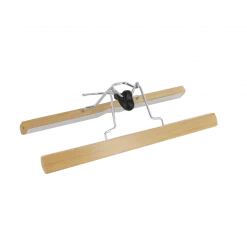 Cintre en bois FSC pour pantalon ou jupe
