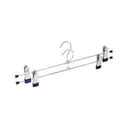 2 cintres métalliques à pinces de 40 cm