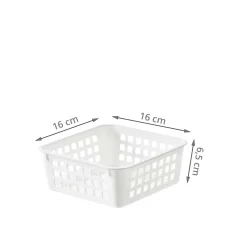 Compartiment carré pour tiroir de bureau en plastique recyclé