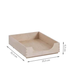 Corbeille à courrier en bois