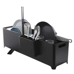 Egouttoir de cuisine long et étroit noir