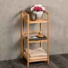 Etagère de salle de bain en bambou