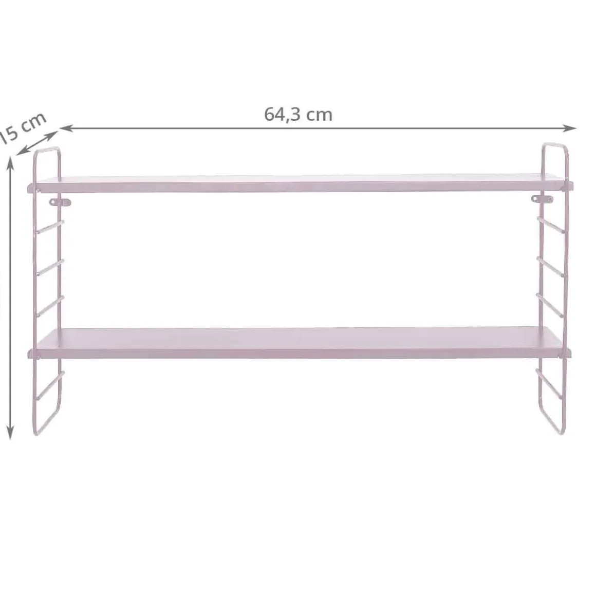 Etagère murale vieux rose