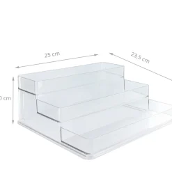 Etagère à épices en plastique transparent pour placard.Taille L