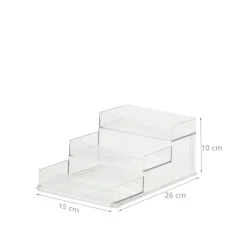 Etagère à épices en plastique transparent pour placard. Taille M
