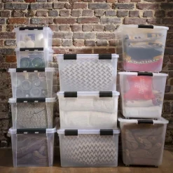 Grande boîte de rangement transparente 47 litres