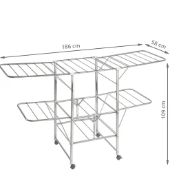 Grand étendoir à linge en inox