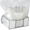 Housse de rangement sous vide blanche avec sangles (L)