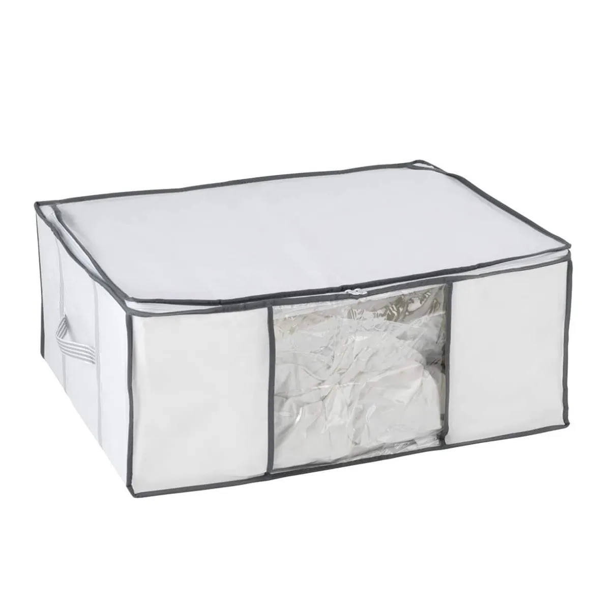 Housse de rangement sous vide blanche avec sangles (L)