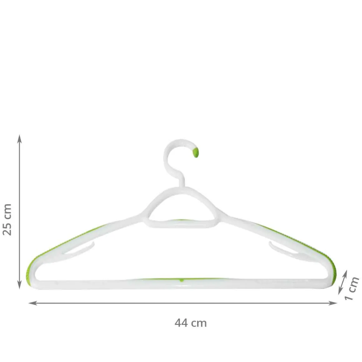 Lot de 2 cintres en plastique antiglisse