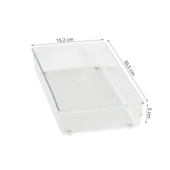 Organisateur L rectangulaire en acrylique pour tiroirs