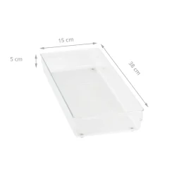 Organisateur XL rectangulaire en acrylique pour tiroirs