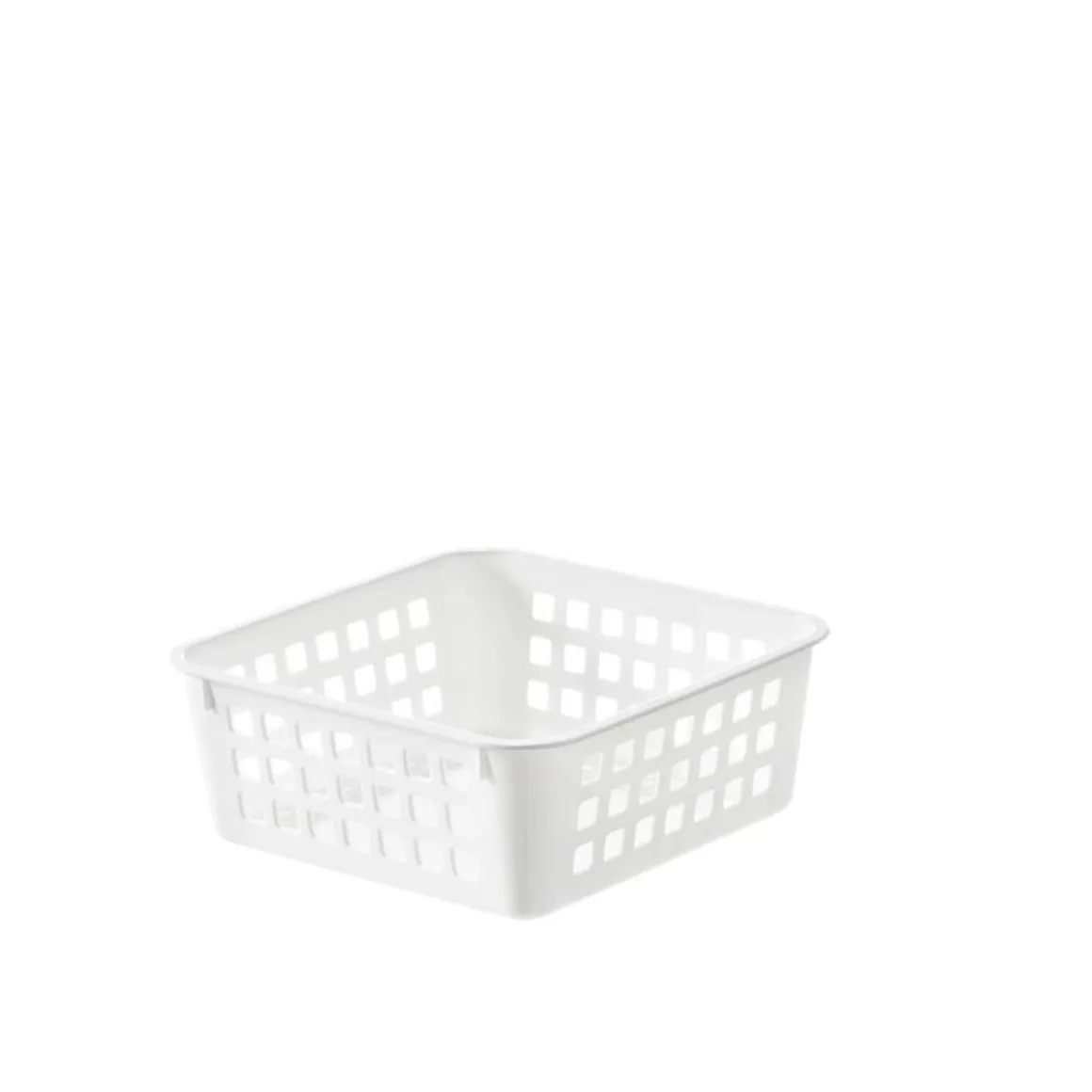 Panier carré pour tiroir de salle de bain en plastique recyclé