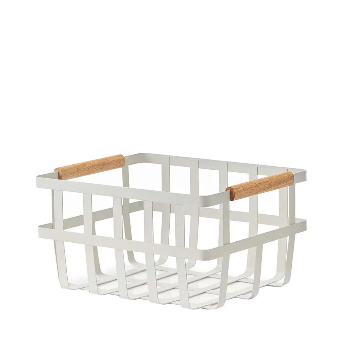 Panier en métal blanc