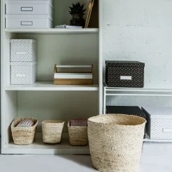 Panier rond en fibres de maïs M