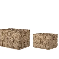 2 paniers de rangement rectangulaires